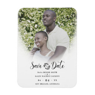 Magnet Flexible Fiançailles photo chic et tendance