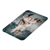 Magnet Flexible Fiançailles photo personnalisé Palm Tree Beach (Côté Gauche)