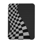 Magnet Flexible Fibre de carbone comme course Drapeau Wave Print (Vertical)