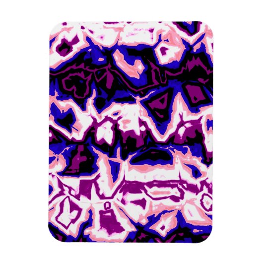 Magnet Flexible Fidèle à la mode Boho Rétro Marbré Rayures Fierté (Vertical)