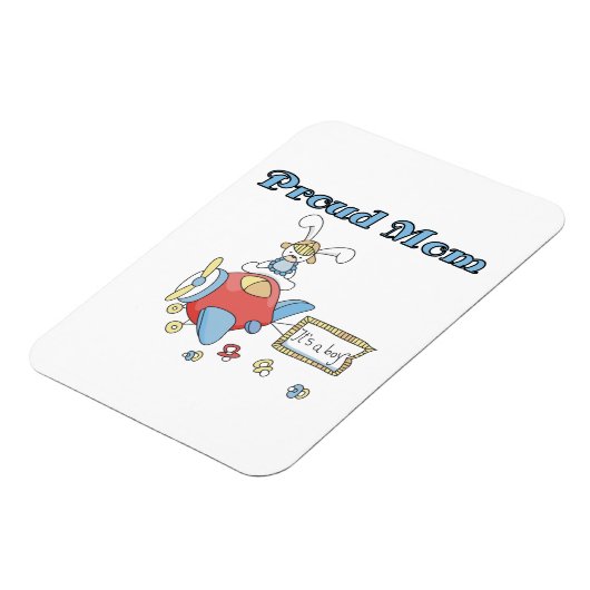 Magnet Flexible Fier Maman Avion C'est un garçon Cadeaux (Côté Gauche)