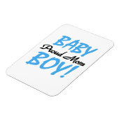 Magnet Flexible Fier Maman Bébé Garçon Cadeaux (Côté Gauche)