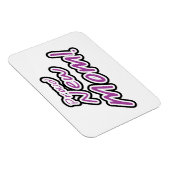 Magnet Flexible Fier Nouveau maman Cadeaux de texte noir et pourpr (Côté Droit)