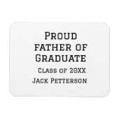 Magnet Flexible Fier père de la classe de diplômés de 20XX ajouter (Horizontal)