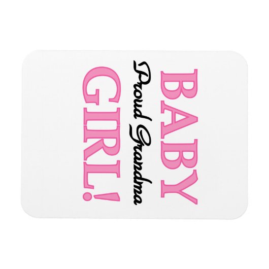 Magnet Flexible Fière grand-mère Baby Girl Cadfts (Horizontal)