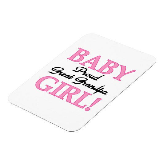Magnet Flexible Fière Grand Papi Bébé Cadeaux Fille (Côté Gauche)
