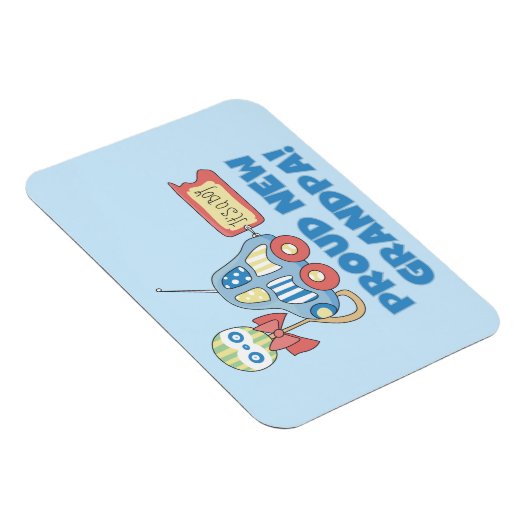 Magnet Flexible Fière nouvelle voiture grand-père C'est un cadeau (Côté Droit)