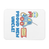 Magnet Flexible Fière nouvelle voiture oncle C'est un garçon cadea (Horizontal)