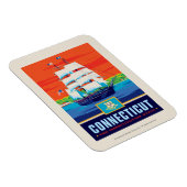 Magnet Flexible Fierté de l'État | Connecticut (Côté Droit)