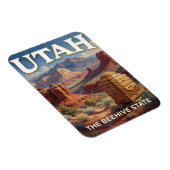 Magnet Flexible Fierté de l'État de l'Utah 🏜️ Formations de roche (Côté Droit)