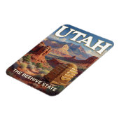 Magnet Flexible Fierté de l'État de l'Utah 🏜️ Formations de roche (Côté Gauche)