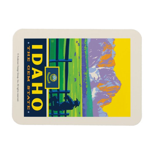 Magnet Flexible Fierté de l'État | Idaho (Horizontal)