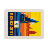 Magnet Flexible Fierté de l'État | Massachusetts (Horizontal)