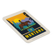 Magnet Flexible Fierté de l'État | Montana (Côté Droit)