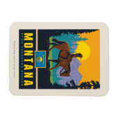 Magnet Flexible Fierté de l'État | Montana (Horizontal)