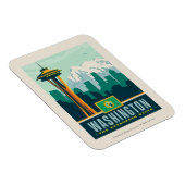 Magnet Flexible Fierté de l'État | Washington (Côté Droit)