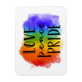 Magnet Flexible Fierté de paix d'amour (Vertical)