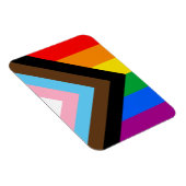 Magnet Flexible Fierté de progrès LGBTQ+ (Côté Droit)
