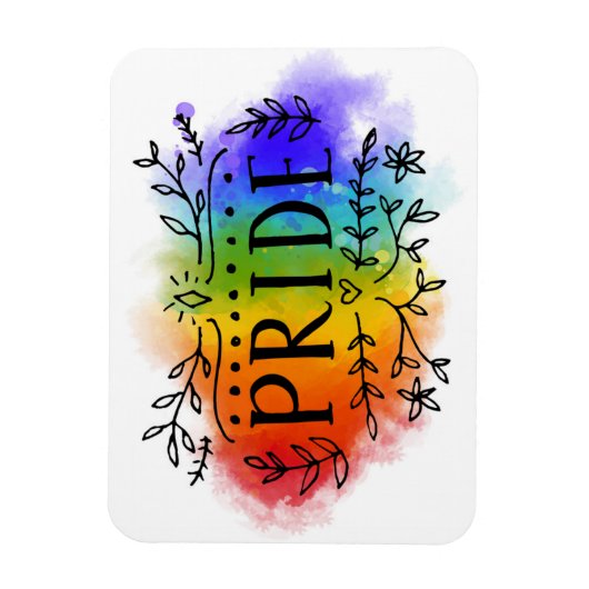Magnet Flexible Fierté en aquarelle (Vertical)