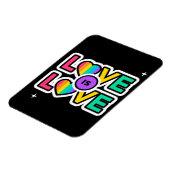 Magnet Flexible Fierté. L'amour est l'amour. Couleurs gaies Rainbo (Côté Gauche)