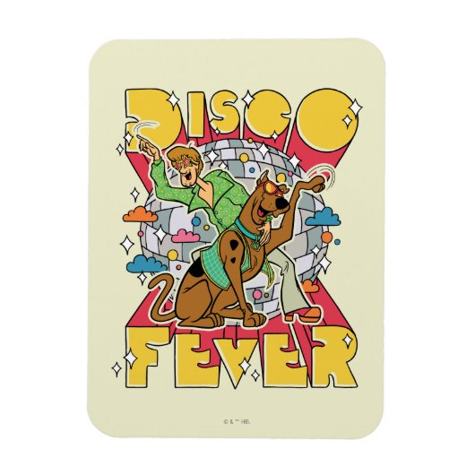 Magnet Flexible Fièvre de Disco avec Scooby et Shaggy (Vertical)