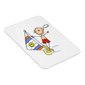 Magnet Flexible Figure de bâton de parasailing (Côté Droit)