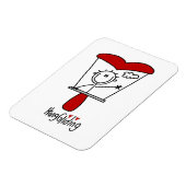 Magnet Flexible Figure de deltaplane bâton (Côté Gauche)