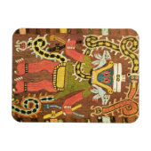 Magnet Flexible Figure mythologique brodée, Paracas Necropoli (Horizontal)