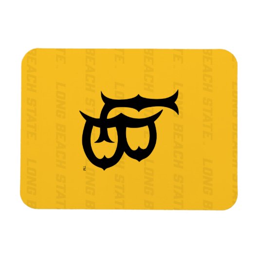 Magnet Flexible Filigrane de Long Beach State (Horizontal)