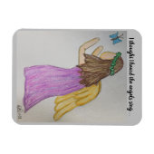 Magnet Flexible Fille Ange (Horizontal)