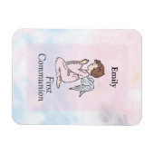 Magnet Flexible Fille, ange de première communion (Horizontal)
