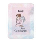 Magnet Flexible Fille, ange de première communion (Vertical)