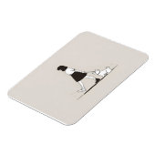 Magnet Flexible Fille avec le chien (Côté Gauche)