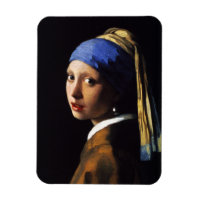 Fille avec un aimant à oreille perle