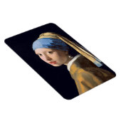 Magnet Flexible Fille Avec Une Perle Écoutant Par Johannes Vermeer (Côté Droit)
