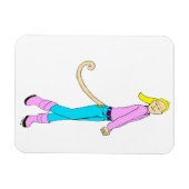 Magnet Flexible fille avec une queue (Horizontal)