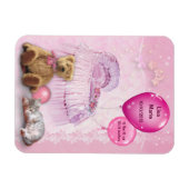 Magnet Flexible Fille bébé personnalisable (Horizontal)