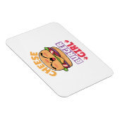 Magnet Flexible Fille Cheeseburger, Femmes Hamburger et Cheeseburg (Côté Droit)
