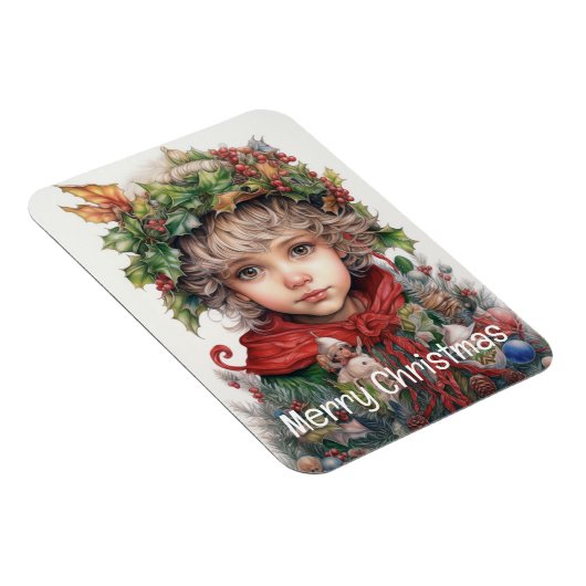Magnet Flexible Fille de Noël Custom 12 de 25 (Côté Droit)