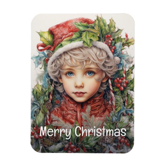 Magnet Flexible Fille de Noël Custom 13 de 25 (Vertical)