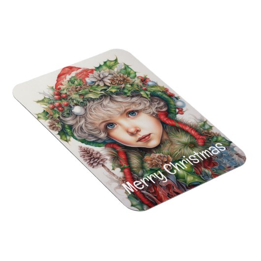 Magnet Flexible Fille de Noël Custom 14 de 25 (Côté Droit)
