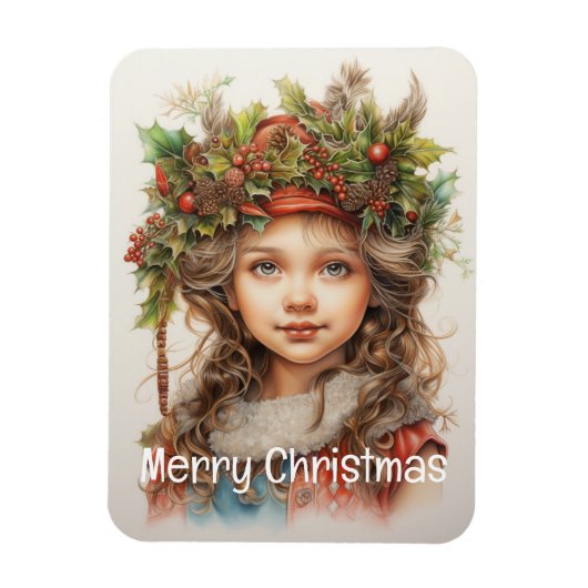 Magnet Flexible Fille de Noël Custom 18 de 25 (Vertical)