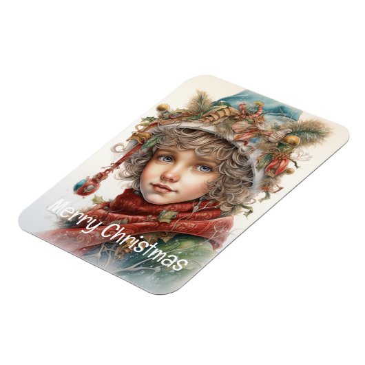 Magnet Flexible Fille de Noël Custom 19 de 25 (Côté Gauche)