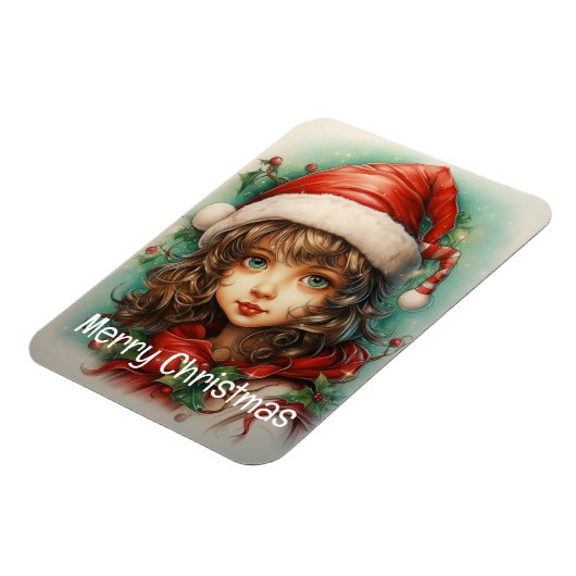 Magnet Flexible Fille de Noël Custom 1 de 25 (Côté Gauche)