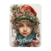 Magnet Flexible Fille de Noël Custom 20 de 25 (Vertical)