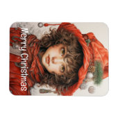 Magnet Flexible Fille de Noël Custom 2 de 25 (Horizontal)