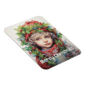 Magnet Flexible Fille de Noël Custom 4 de 25 (Côté Droit)