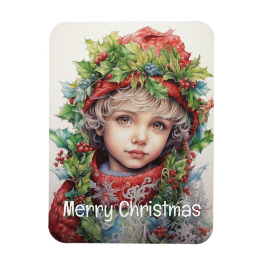 Magnet Flexible Fille de Noël Custom 4 de 25 (Vertical)