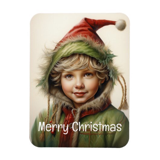 Magnet Flexible Fille de Noël Custom 9 de 25 (Vertical)