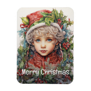 Magnet Flexible Fille de Noël Personnalisée 13 sur 25